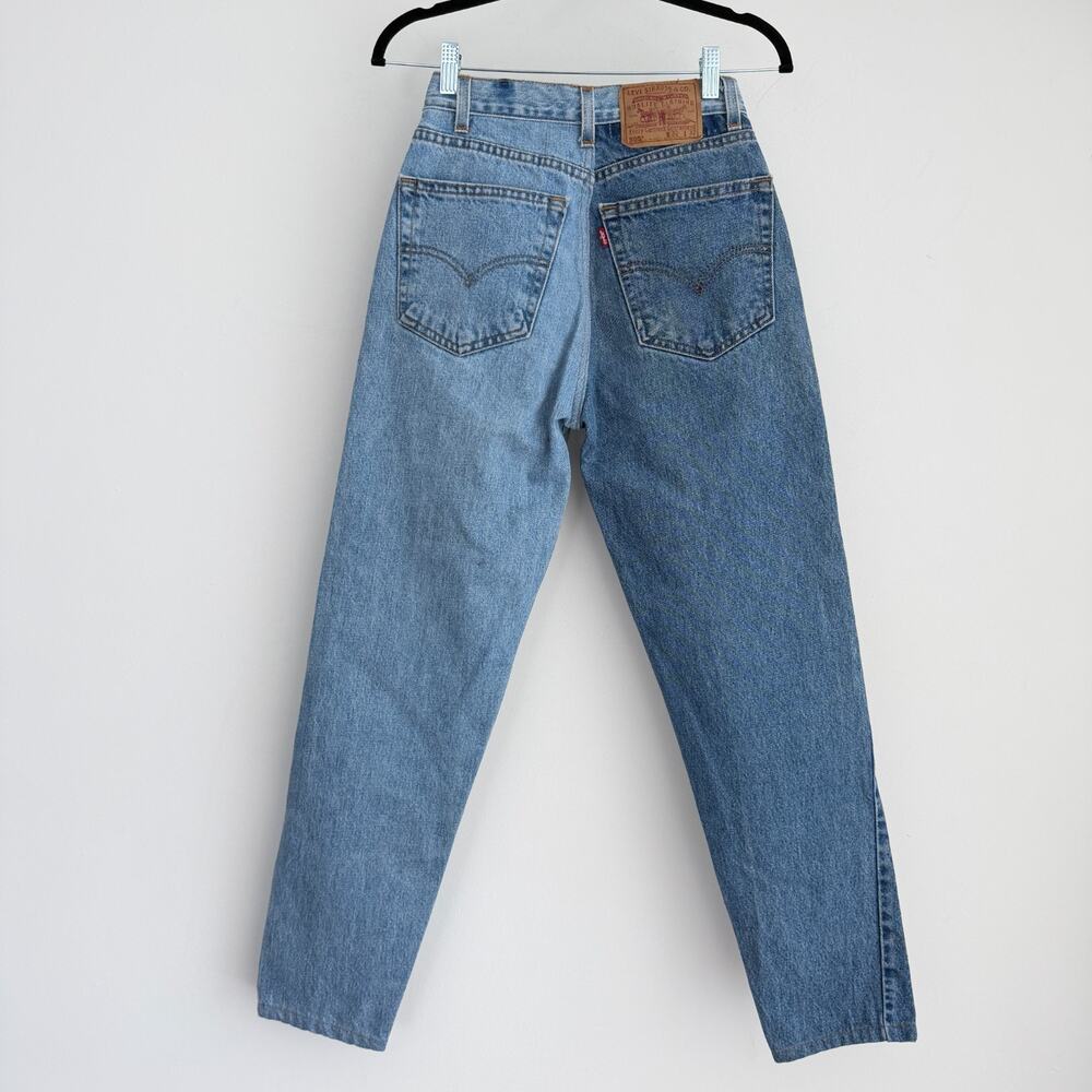 Vintage‎ Levis Jeans Womens 25x28 Two Tone Denim Patchwork Reworked Western Boho